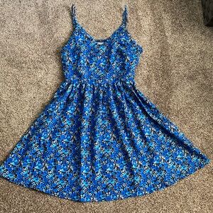 SHEIN dress, size small, blue flower pattern